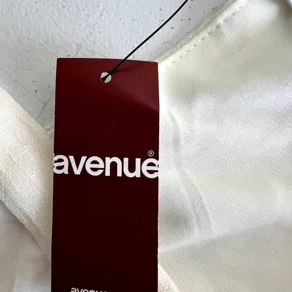 NWT Avenue Style #7069 Sleeveless Layered Lace Off White Beige blouse top Women - Picture 8 of 8